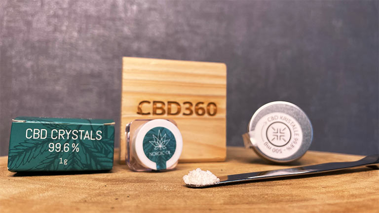 CBD Kristalle Test