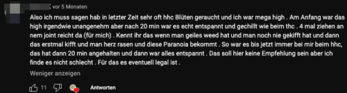 HHC Wirkung Erfahrungen