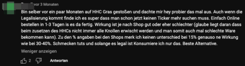 HHC Wirkung Erfahrungen
