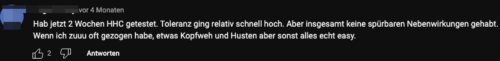 HHC Wirkung Erfahrungsbericht