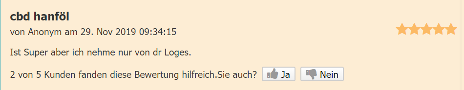 vierter Erfahrungs CBD Loges